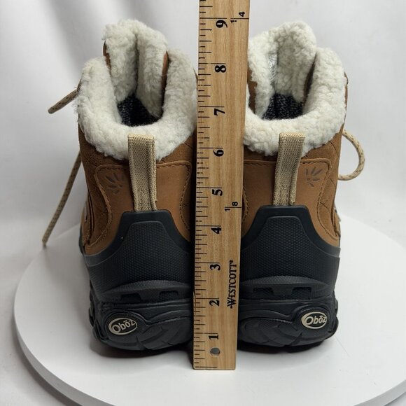 Oboz Boots Womens 8 Brown 7”Bridger Insulated Mid B Dry Winter Hiking Waterproof - Picture 5 of 9